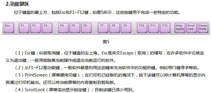 認(rèn)識(shí)電腦鍵盤